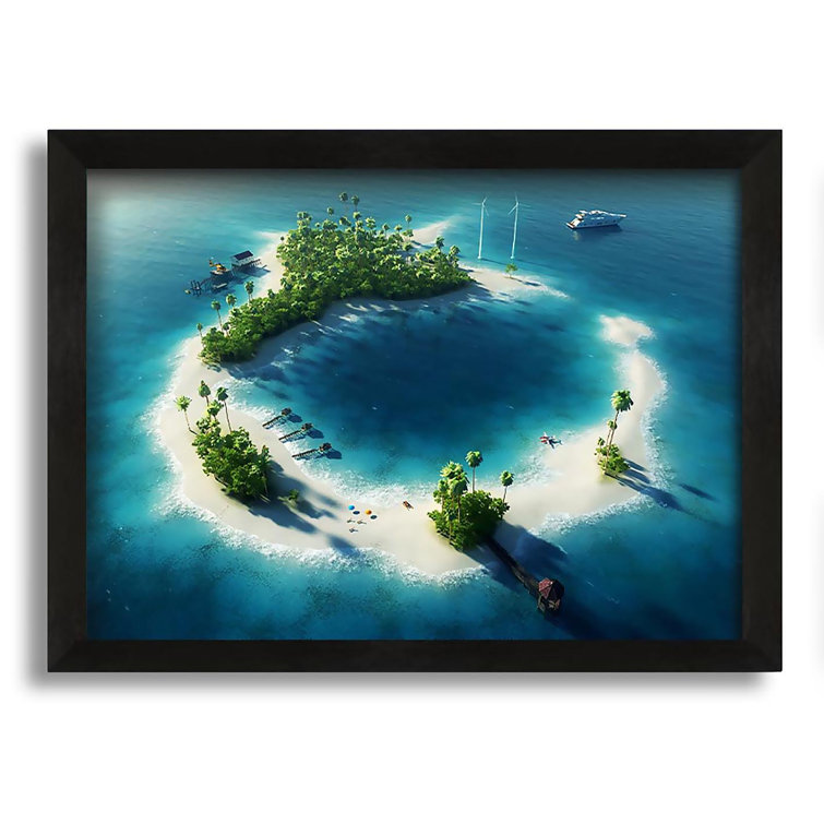 Highland Dunes The Perfect Island Getaway Framed Print | Wayfair.co.uk